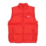 Nike Röd/Vit Puffer Vest Dunjacka Red, Herr