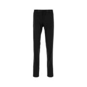 Dolce & Gabbana Stretch ullblandning svart byxa Black, Herr