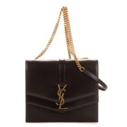 Yves Saint Laurent Vintage Pre-owned Laeder axelremsvskor Black, Dam