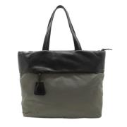 Prada Vintage Pre-owned Canvas totevskor Black, Dam