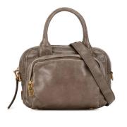 Prada Vintage Pre-owned Laeder prada-vskor Gray, Dam