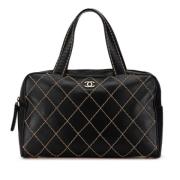 Chanel Vintage Pre-owned Laeder handvskor Black, Dam