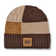 UGG W Patchwork Beanie Brown, Dam