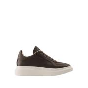 Alexander McQueen Brun Läder Oversized Sneakers Brown, Herr