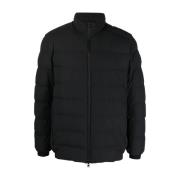 Woolrich Svart Vadderad Jacka med Logopatch Black, Herr