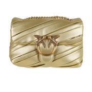 Pinko Antik Guld Love Puff Baby Clutch Yellow, Dam