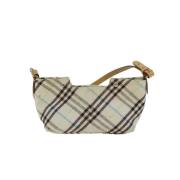 Burberry Vintage Pre-owned Canvas axelremsvskor Beige, Dam