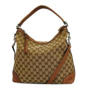 Gucci Vintage Pre-owned Canvas gucci-vskor Beige, Dam