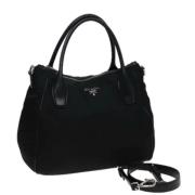 Prada Vintage Pre-owned Nylon prada-vskor Black, Dam