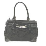 Coach Pre-owned Pre-owned Canvas handvskor Black, Dam