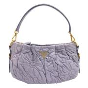 Prada Vintage Pre-owned Laeder handvskor Purple, Dam