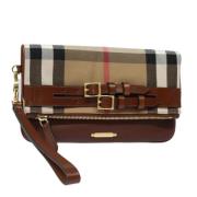 Burberry Vintage Pre-owned Canvas kuvertvskor Multicolor, Dam