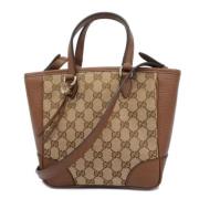 Gucci Vintage Pre-owned Canvas gucci-vskor Brown, Dam