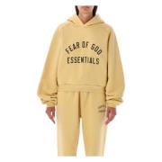 Fear Of God Cropped Fleece Hoodie Yellow, Dam