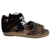 Aquazzura Pre-owned Pre-owned Raffia sandaler Multicolor, Dam