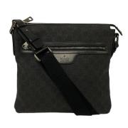 Gucci Vintage Pre-owned Belagd canvas gucci-vskor Black, Dam