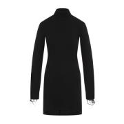 MM6 Maison Margiela Svart Ullblandning Mini Klänning Black, Dam