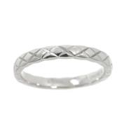 Chanel Vintage Pre-owned Platina ringar Gray, Dam