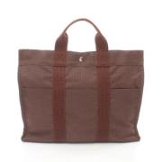 Hermès Vintage Pre-owned Canvas handvskor Brown, Dam