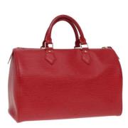 Louis Vuitton Vintage Pre-owned Laeder handvskor Red, Dam