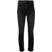 Mother Skinny Jeans Black, Dam