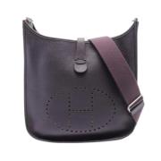 Hermès Vintage Pre-owned Canvas axelremsvskor Purple, Dam