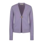 Blumarine Cardigan Sweaters Purple, Dam