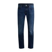 Hugo Boss Slim Fit Mörkblå Stretch Denim Jeans Blue, Herr