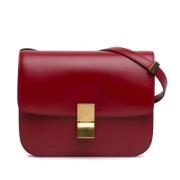 Celine Vintage Pre-owned Laeder axelremsvskor Red, Dam