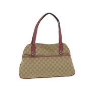 Gucci Vintage Pre-owned Canvas gucci-vskor Beige, Dam