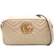 Gucci Vintage Pre-owned Laeder gucci-vskor Beige, Dam