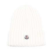 Moncler Vit Ullhatt Dam Tillbehör White, Dam