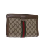 Gucci Vintage Pre-owned Canvas gucci-vskor Beige, Dam