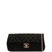 Chanel Vintage Pre-owned Tyg chanel-vskor Black, Dam