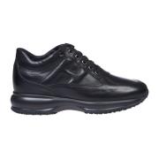 Hogan Svarta Interaktiva Sneakers med H-detalj Black, Dam