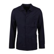 Stenströms Klassisk Flanell Shacket Blue, Herr