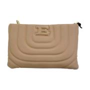 Ermanno Scervino Stilren Pouch för Daglig Användning Beige, Dam