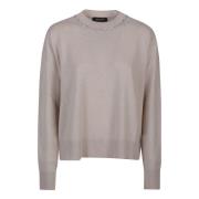 Fabiana Filippi Mysig Stickad Pullover Sweater Gray, Dam