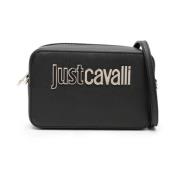 Just Cavalli Svarta Väskor med ***cv Detalj Black, Dam