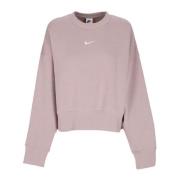 Nike Kortärmad Crewneck Sportkläder Fleece Pink, Dam