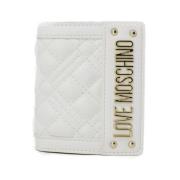 Love Moschino Vit Clip Stängning Plånbok Vår/Sommar White, Dam