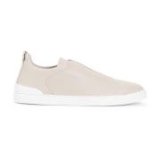 Ermenegildo Zegna Neutrala Sneakers Aw24 Beige, Herr