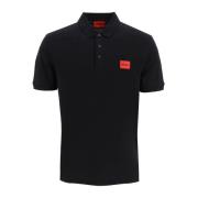 Hugo Boss Slim-fit Polo Shirt med Logo Patch Black, Herr