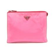 Prada Vintage Pre-owned Nylon prada-vskor Pink, Dam