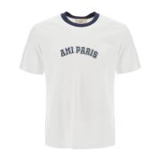 Ami Paris T-shirt med logotryck White, Dam