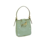 Fendi Vintage Pre-owned Plast handvskor Blue, Dam