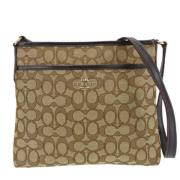 Coach Pre-owned Pre-owned Canvas axelremsvskor Beige, Dam