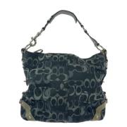 Coach Pre-owned Pre-owned Canvas axelremsvskor Black, Dam