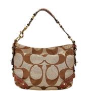 Coach Pre-owned Pre-owned Canvas axelremsvskor Brown, Dam