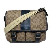 Coach Pre-owned Pre-owned Canvas axelremsvskor Brown, Dam